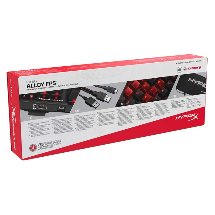 Hyperx headset gaming keyboard alloy fps pro cherry mx red