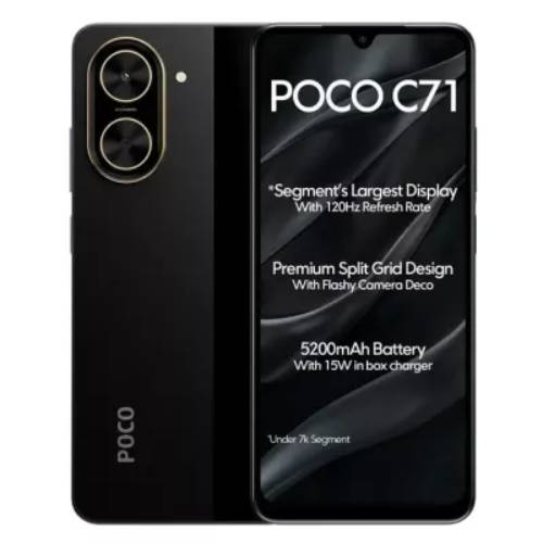 گوشی موبایل شیائومی مدل Poco C71 ظرفیت 128 گیگابایت رم 4 گیگابایت
