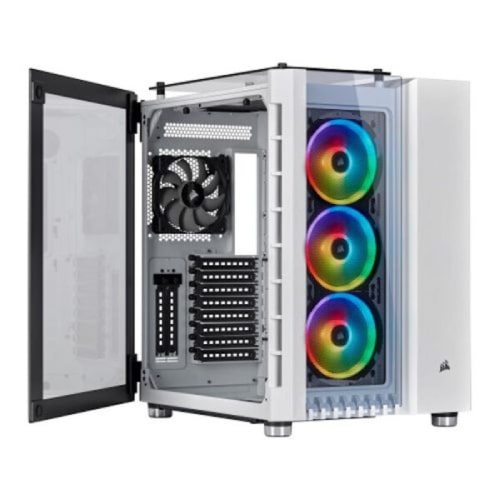 کیس کامپیوتر کورسیر مدل CORSAIR Crystal Series 680X RGB White