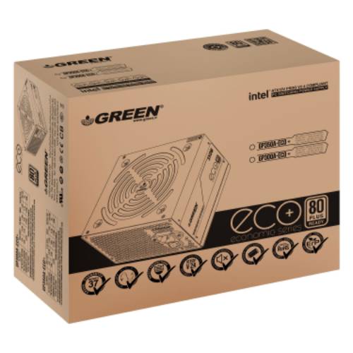 منبع تغذیه کامپیوتر گرین مدل GREEN GP300A-ECO PLUS