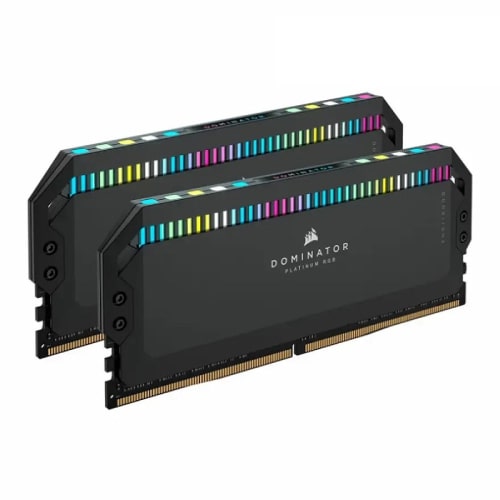 رم کامپیوتر کورسیر مدل DOMINATOR PLATINUM RGB 32GB 16GBx2 5600MHz CL36